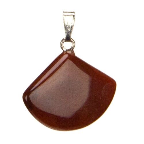 Ventaglio pendente, agata rossa