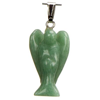 Pendentif Ange grand, 36mm, Aventurine Verte