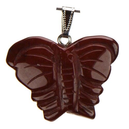 Ciondolo a farfalla, 39x31mm, ossidiana mogano