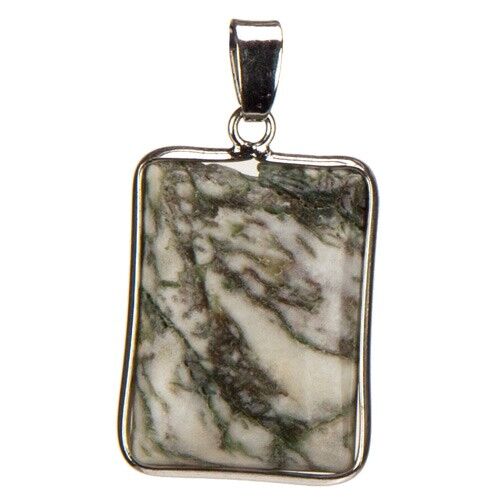 Ciondolo albero agata, incastonato, AB