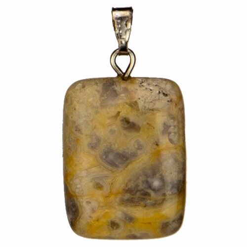 Ciondolo Rettangolo, 20x15mm, Agata Pazza