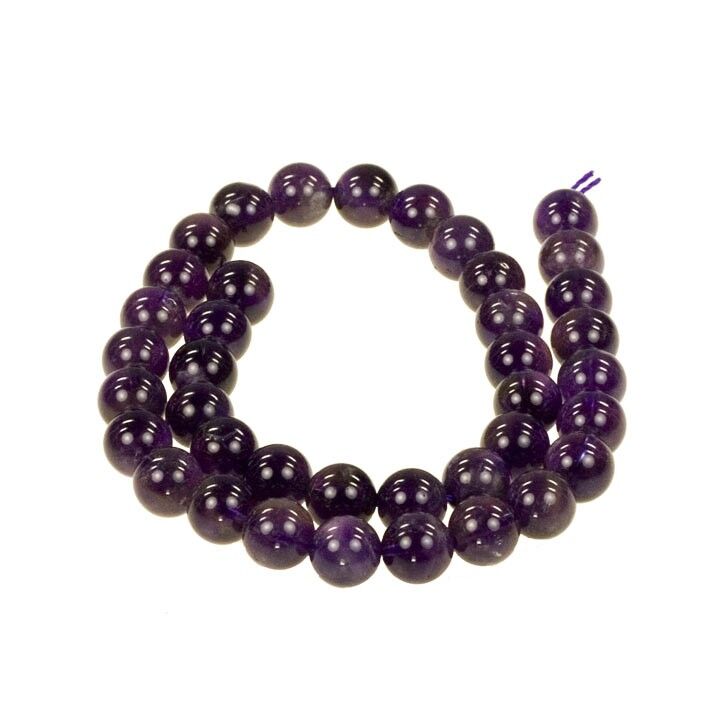 strand amethyst, ball, 10mm