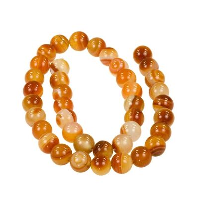 Strand Red Lace Agata, Pallina, 10mm