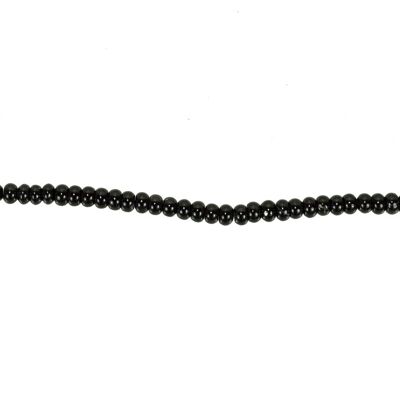 Hilo de ágata negra, 5x8 mm