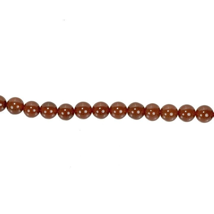 filo agata rossa, 6mm