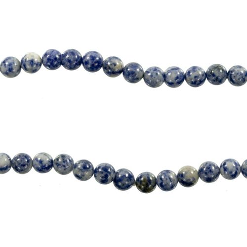 Strang Weißer Sodalith, Kugel, 14mm