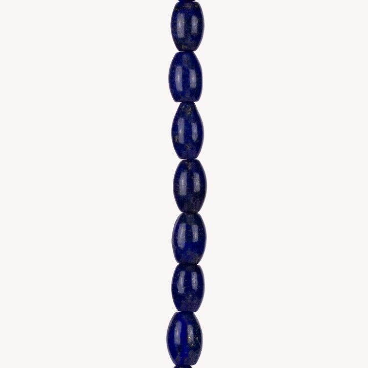 filo lapislazzuli, oliva 15x10mmm