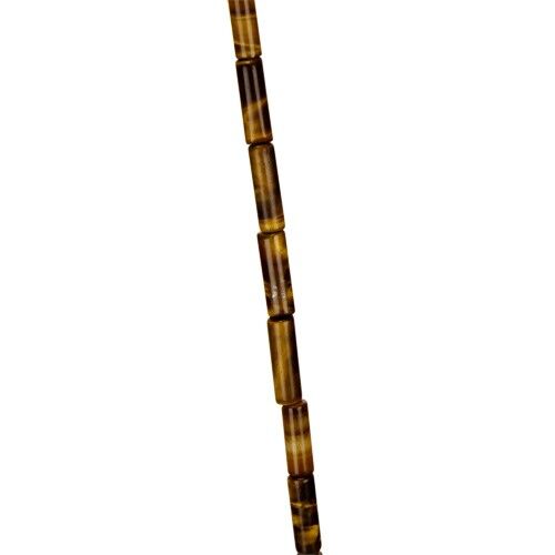 filo occhio di tigre, tubo, 13x4mm