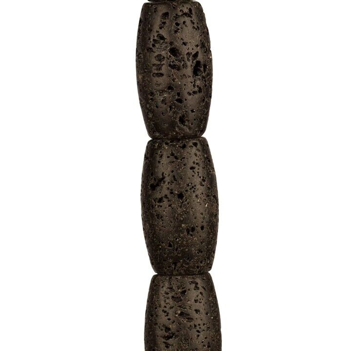 Strand Lava, 28x15mm, perla di riso