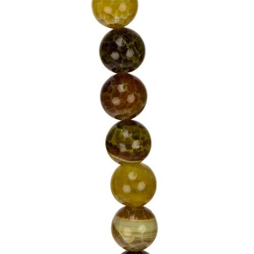 Strand Agata schiantata, naturale, 14mm