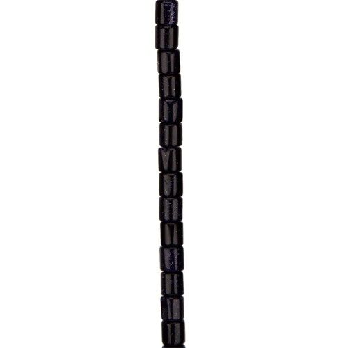 filo di pietra blu goldstone, rotolo 6x5mm