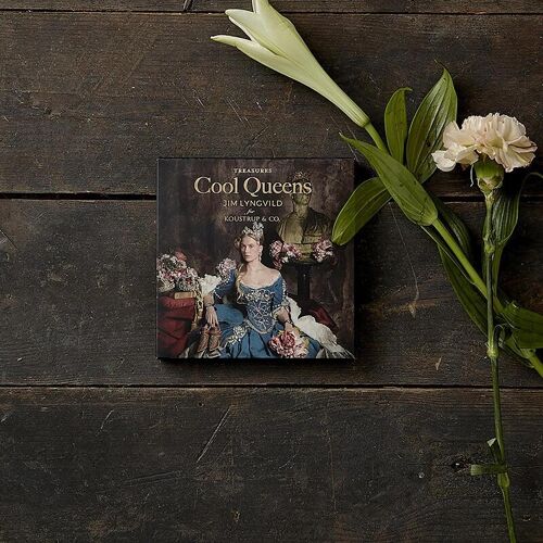 Square Cardfolder - Cool queens 8 cards w/envelopes