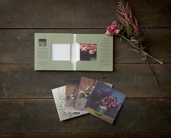 Porte-cartes carré - Bouquets 8 cartes avec enveloppes 3