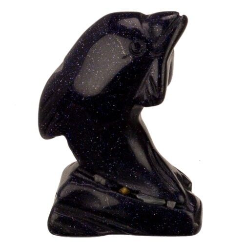 Delfino inciso, 46 ​​mm, topazio blu