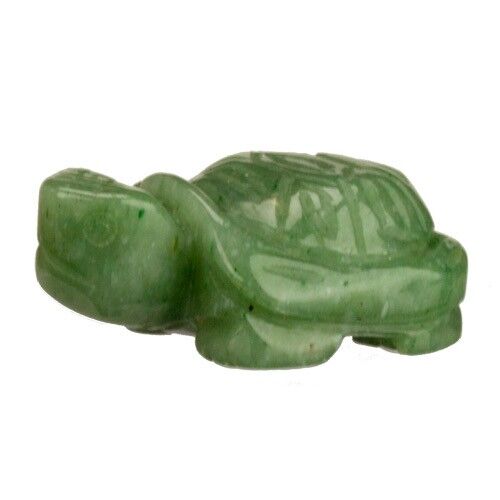 Gravur Schildkröte, 40mm, Grüner Aventurin