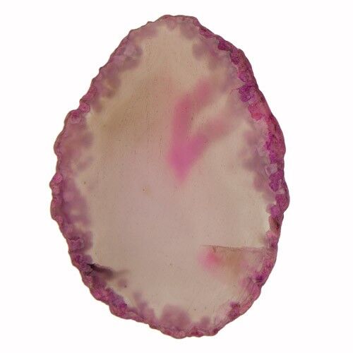 Disque d'agate rose 50-59x5mm