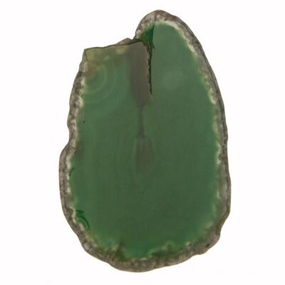 Disco de ágata verde 60-69x5mm