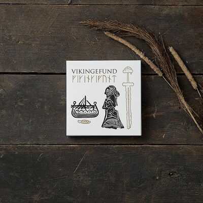 Quadratischer Kartenordner – Viking findet 8 Karten mit Umschlägen