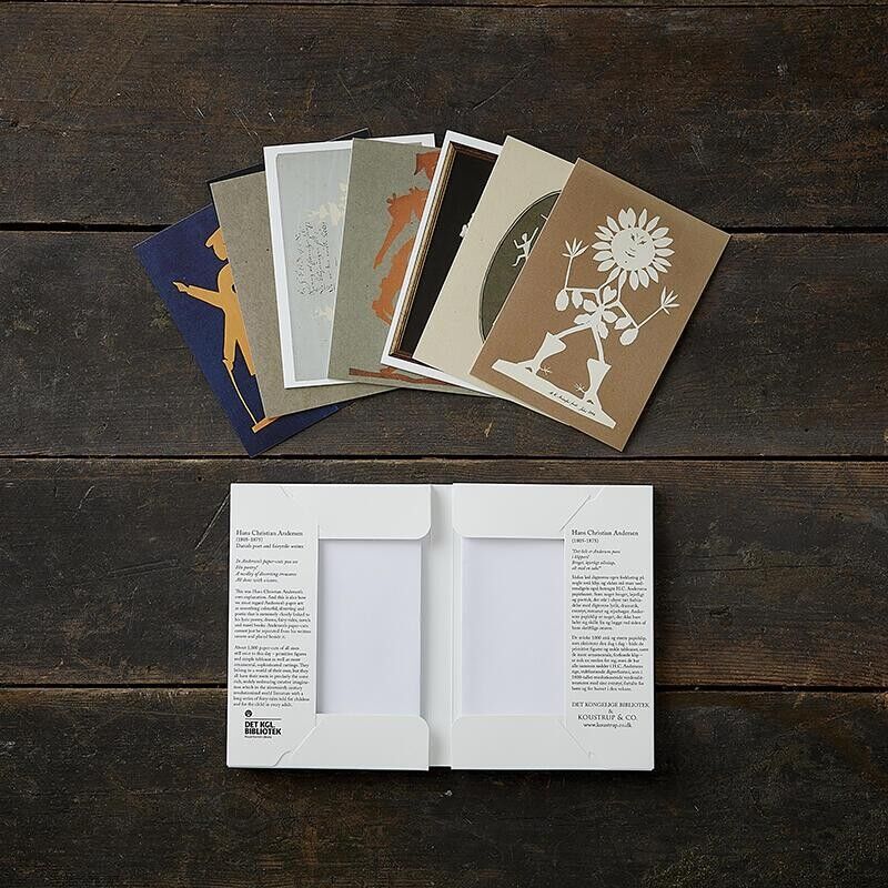 Hc andersen original paper-cuts - 8 cards w/8 envelopes - Made in Europe