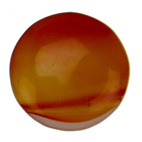Cabochon, Agata rossa, 18mm