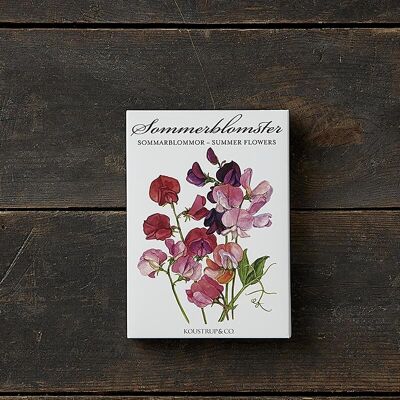 Flores de verano - 8 tarjetas con sobres - Fabricado en Europa