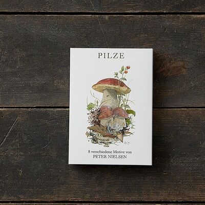 Pilze - 8 Karten (deutsch) Postkarten