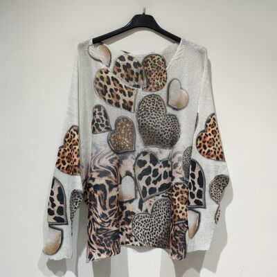 PESS PRINT PE25 shiny leopard heart