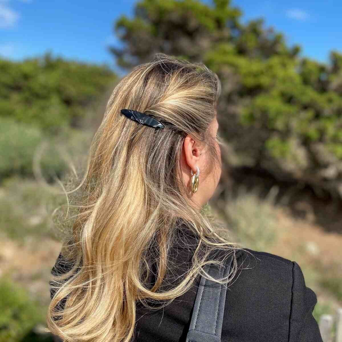 Fermaglio per capelli Clémence - Fatto a mano in Francia in acetato di cellulosa