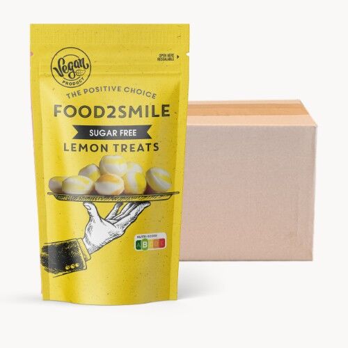 Caramelle al limone senza zucchero | Dolcetti al limone 8x90 grammi