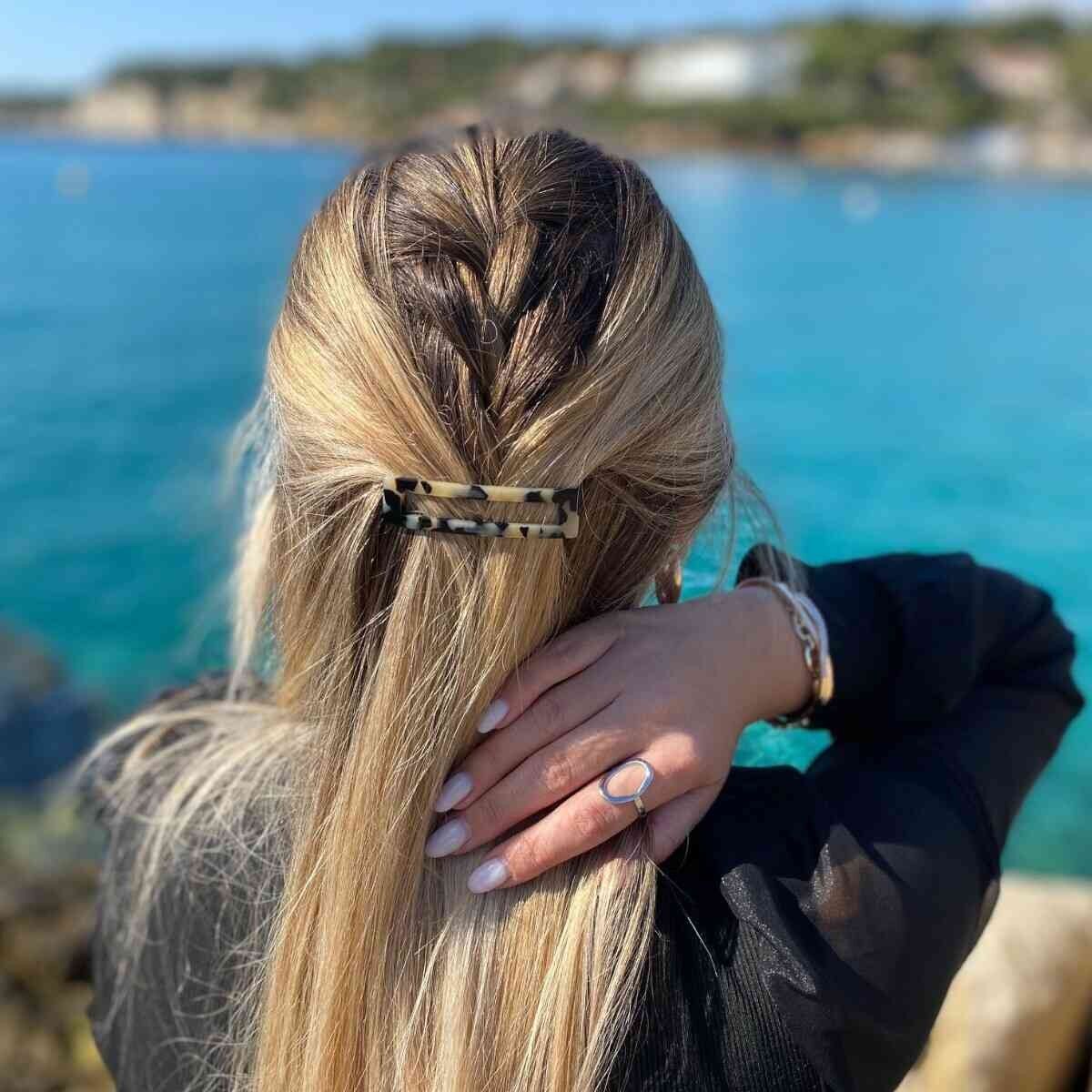 Fermaglio per capelli Juliette - Fatto a mano in Francia in acetato di cellulosa