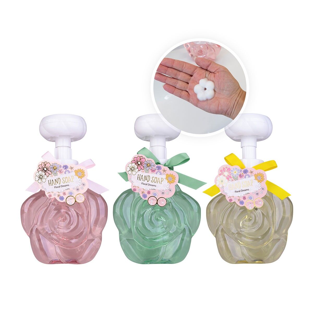 Flower-shaped foam dispenser 500ml BLOSSOM-8160987