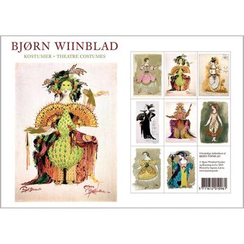 Costumes de théâtre - 8 cartes doubles avec enveloppes - Bjørn Wiinblad 5