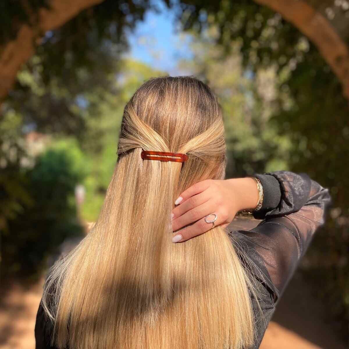 Fermaglio per capelli Lisa - Fatto a mano in Francia in acetato di cellulosa