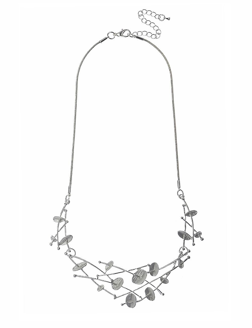 Collana elegante con serpente in argento