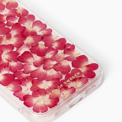 Custodia trasparente iPhone 15PM Rose Rosse
