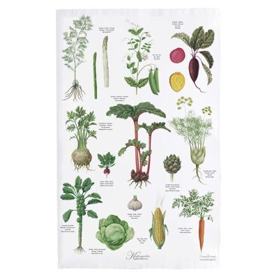 Organic tea towel - kitchengarden