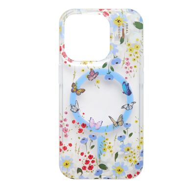 Custodia trasparente MagSafe per iPhone 16PR Artistic Garden