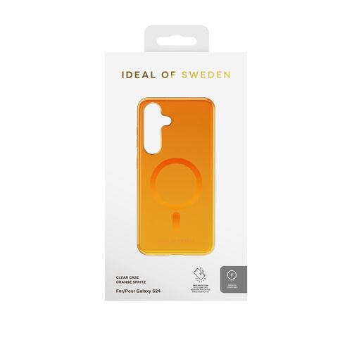 Clear Case MagSafe Galaxy S24/S25 Orange Spritz