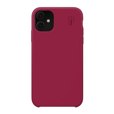 Custodia in silicone per iPhone 11/XR Mirtillo rosso