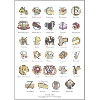 Cake abc (kage abc) - poster a2