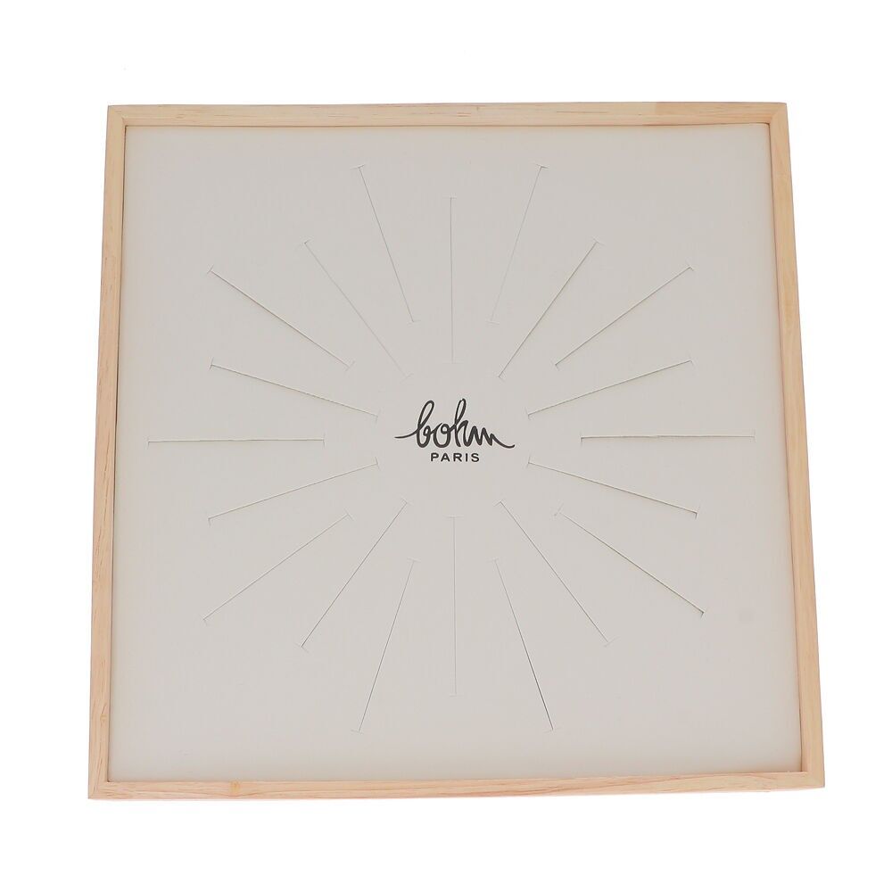 Präsentationsständer für Holz- und Leinenbinsen