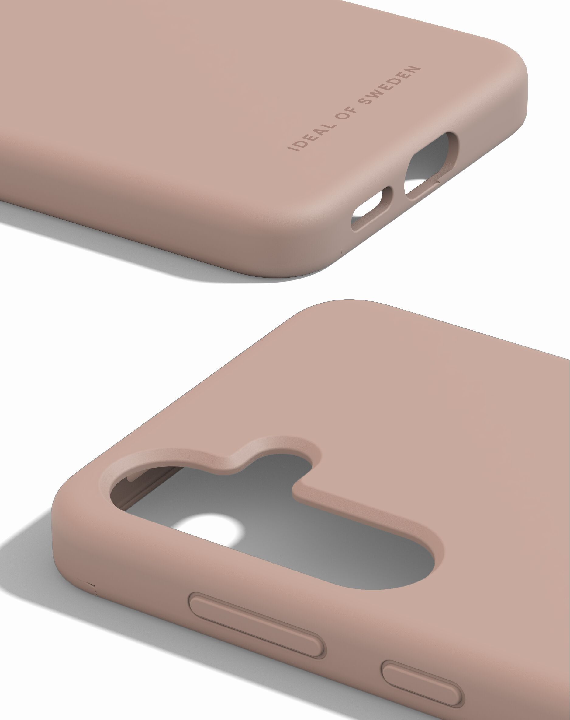 Funda de silicona Galaxy S24P/S25P color rosa ruborizado