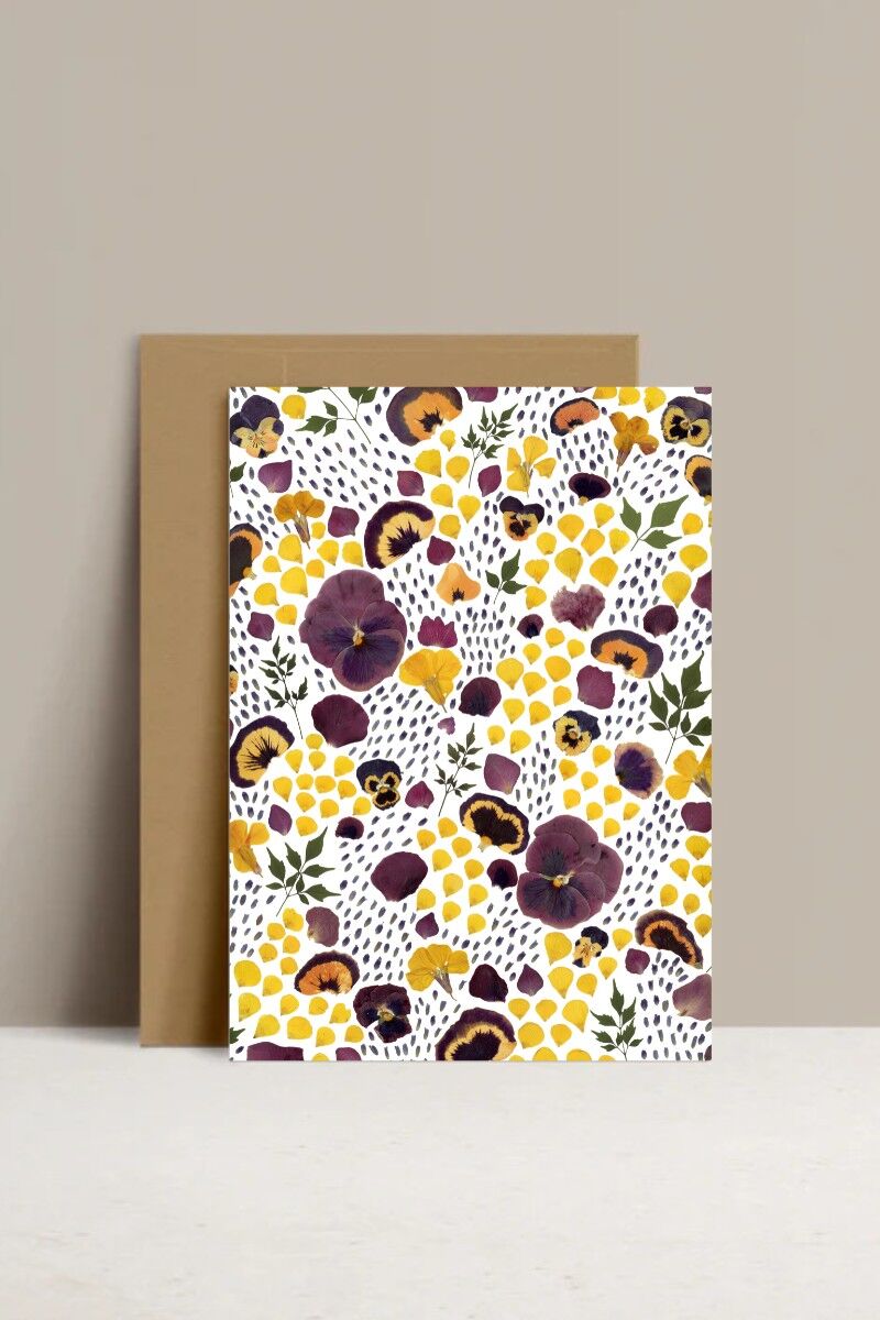 Stampa artistica di erbario scintillante - A6 10X15 CM