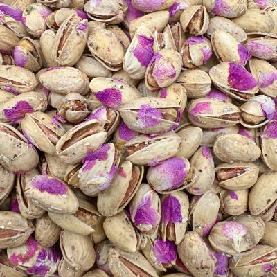 Pistachos con rosa y cardamomo