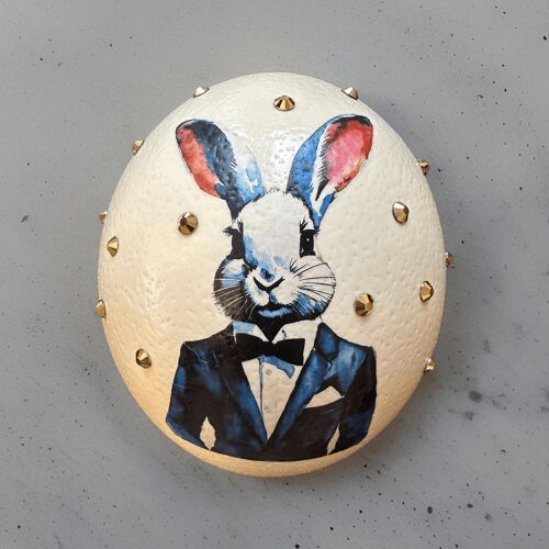 Straußenei "Hase 007" Basic, oder Glam