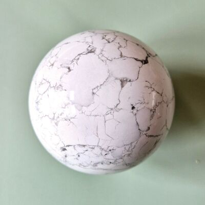 Crystal Ball Howlite 70mm Gemstone Crystal Sphere - 550 grams