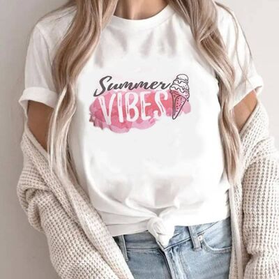 Camiseta estampada mujer - T910