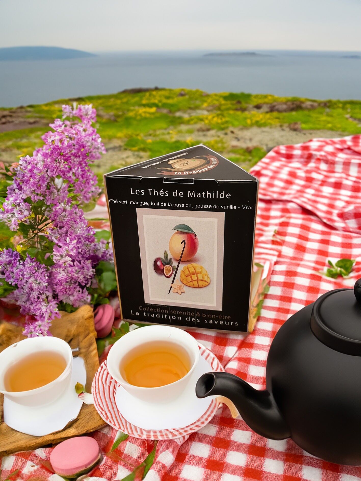 Tropical Escape – Tè verde al mango, frutto della passione e vaniglia / Elegante scatola triangolare