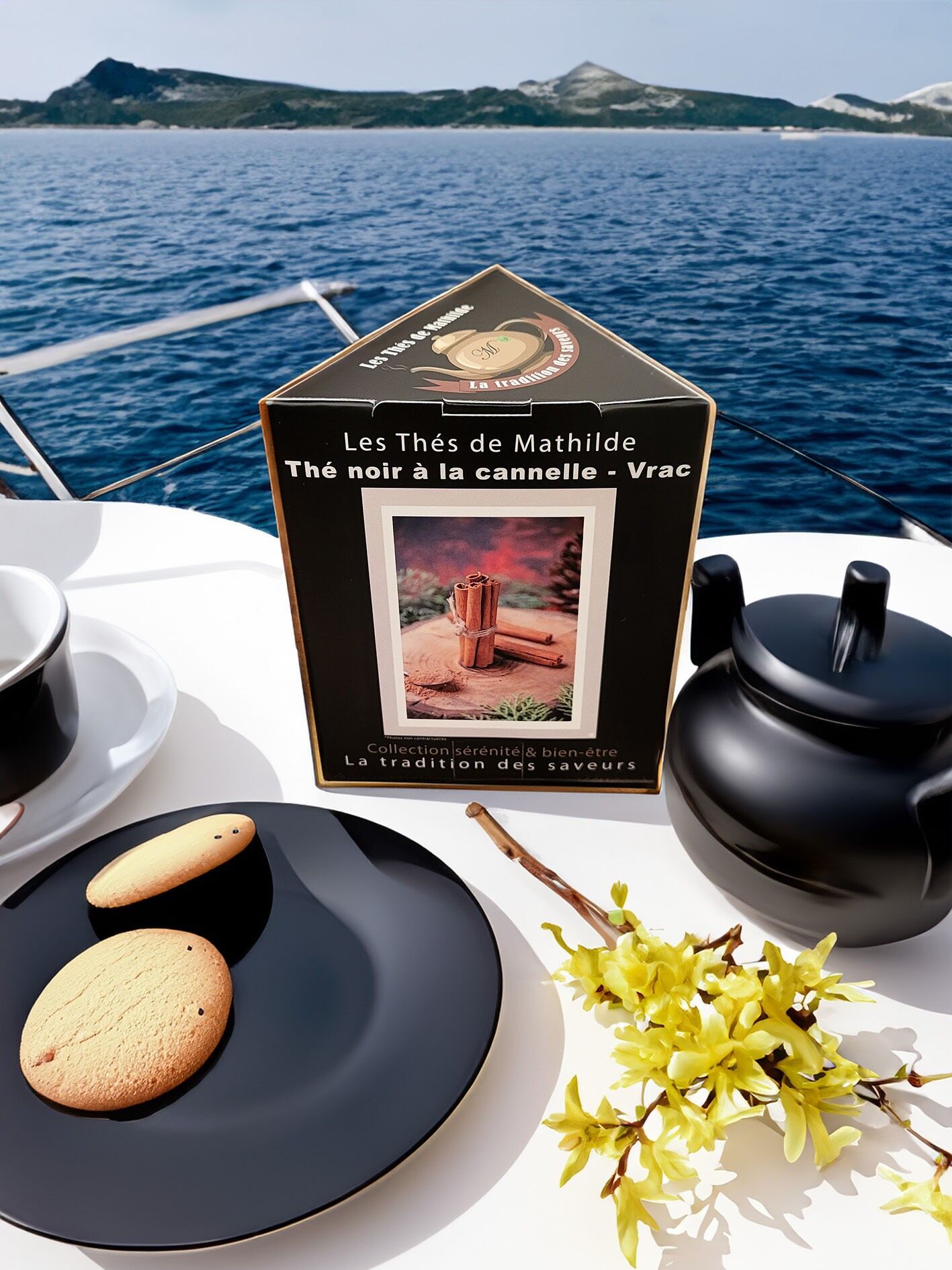 ÉPICE DE TRANQUILLITÉ - Thé noir à la cannelle / boîte triangulaire élégante