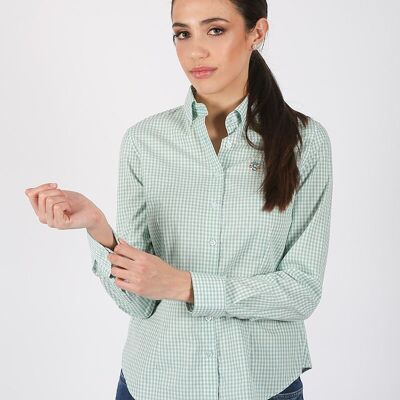 Camicia a quadri verde